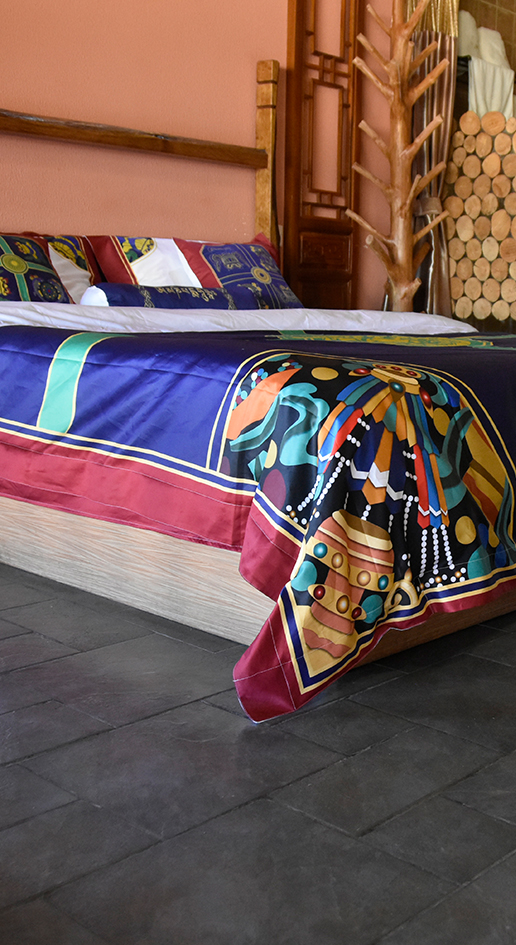 藏族風格床上用品、藏族民宿床上用品